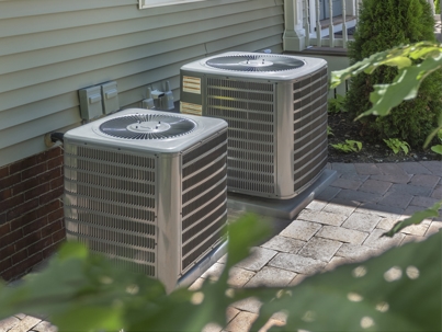 Heating and air conditioning units.
