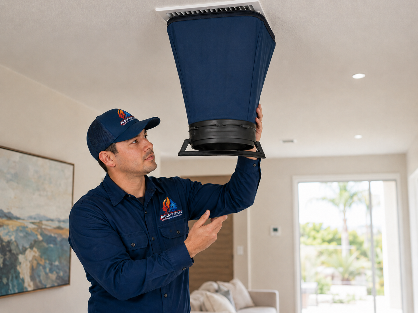 HVAC airflow verification during system commissioning in Carlsbad CA